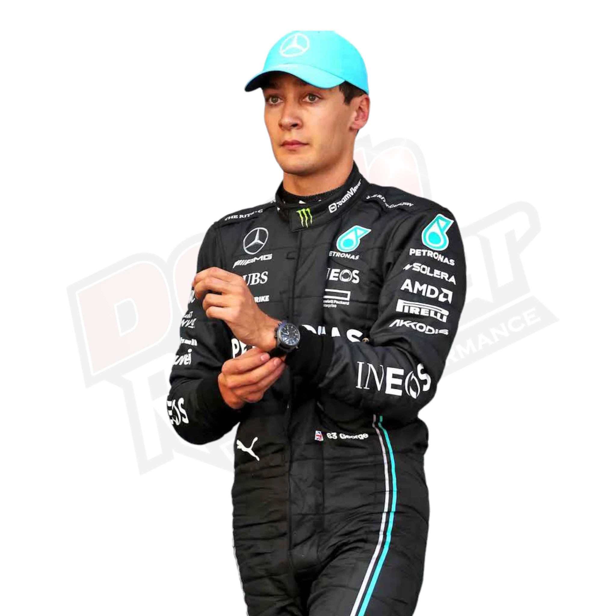 2023 George Russell Mercedes-AMG Petronas F1 Team Replica Race Suit