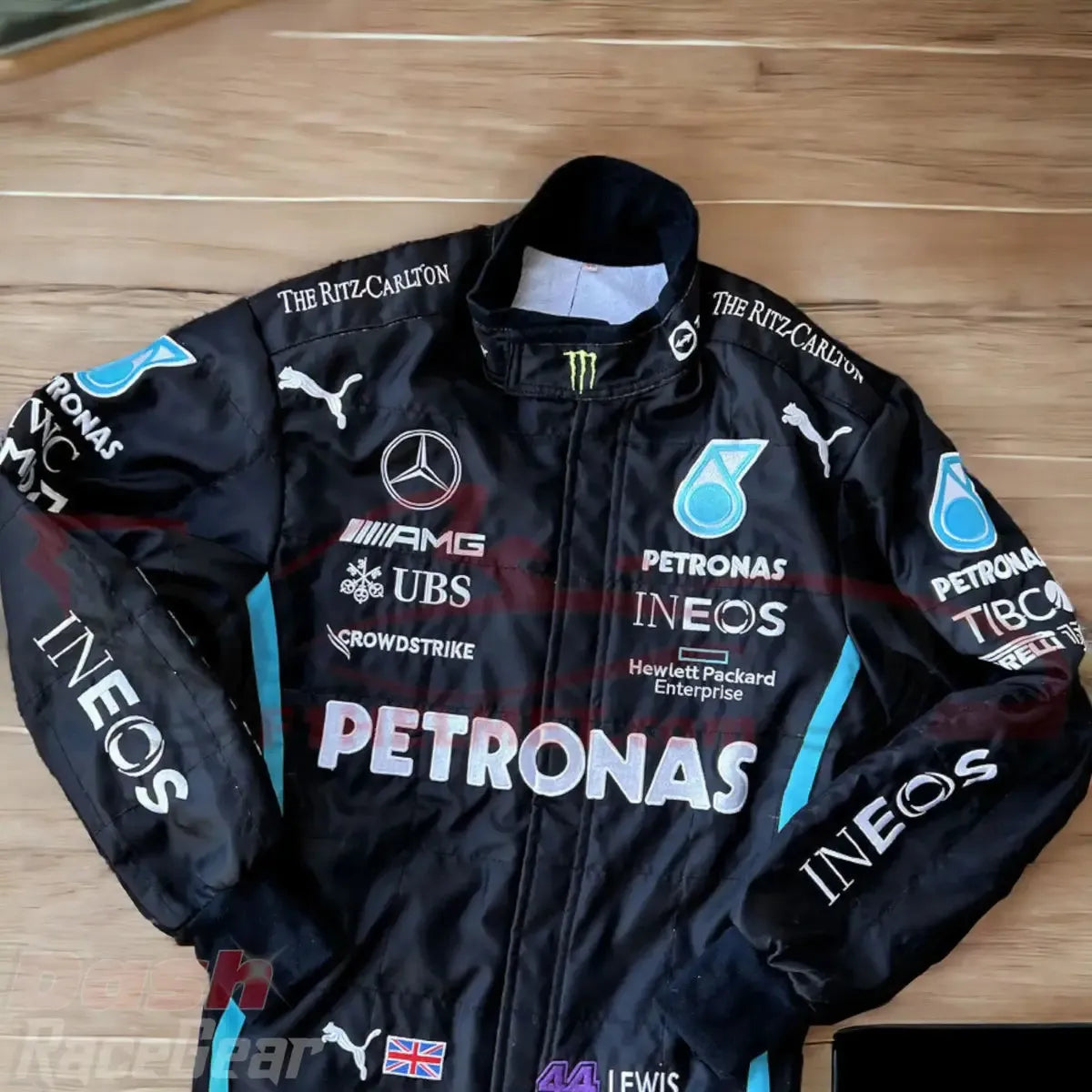 2022 Lewis Hamilton Mercedes Benz F1 Embroidered Race Suit - Dash Racewear