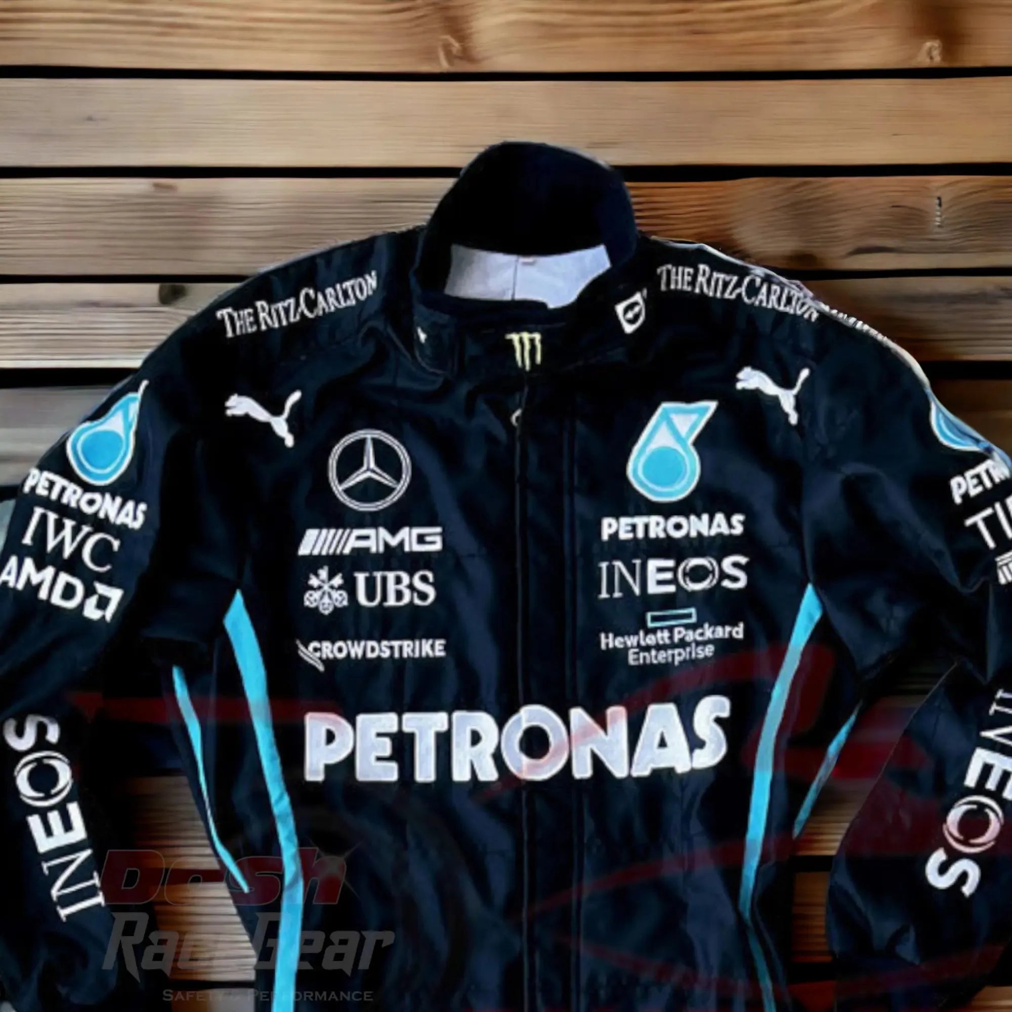 2022 Lewis Hamilton Mercedes Benz F1 Embroidered Race Suit - Dash Racewear