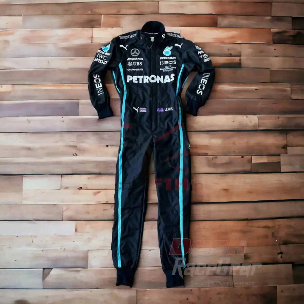 2022 Lewis Hamilton Mercedes Benz F1 Embroidered Race Suit - Dash Racewear