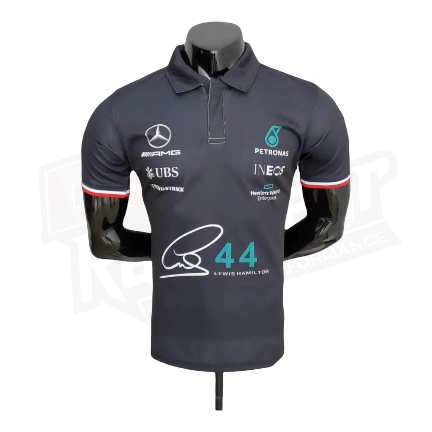 2022 Mercedes Lewis Hamilton F1 Polo Shirt - Dash Racegear