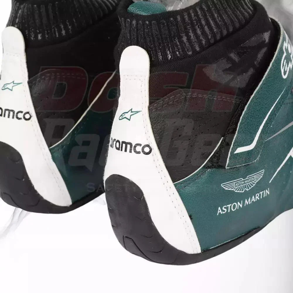 2022 Nico Hülkenberg Aston Martin F1 Race Boots  - Dash Racegear