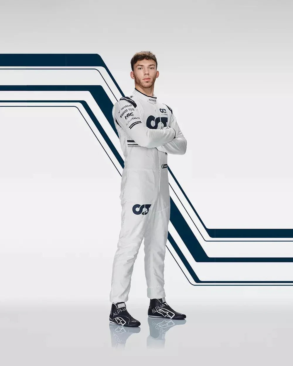 2022 Pierre Gasly Alphatauri Scuderia F1 Race Boots - Dash Racegear