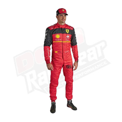 2022 Scuderia Ferrari Carlos Sainz F1 Race Suit - Dash Racegear