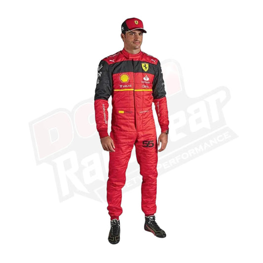 2022 Scuderia Ferrari Carlos Sainz F1 Race Suit - Dash Racegear