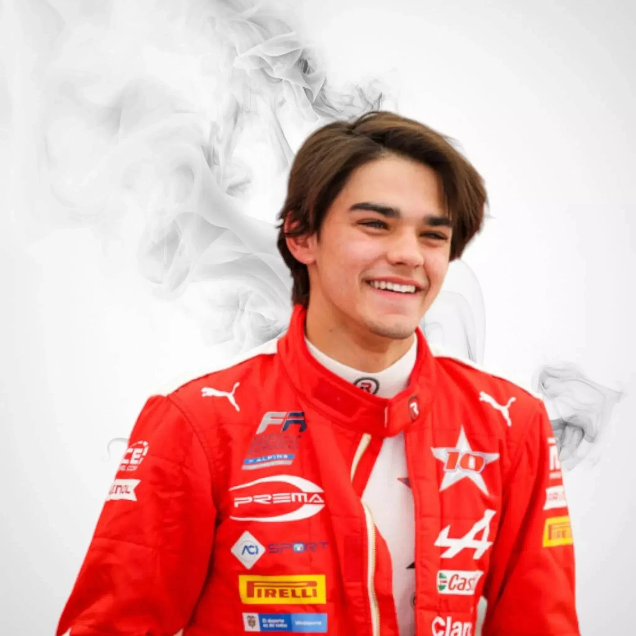 2022 Sebastián Montoya Hitech Pulse-Eight suit DASH RACEGEAR