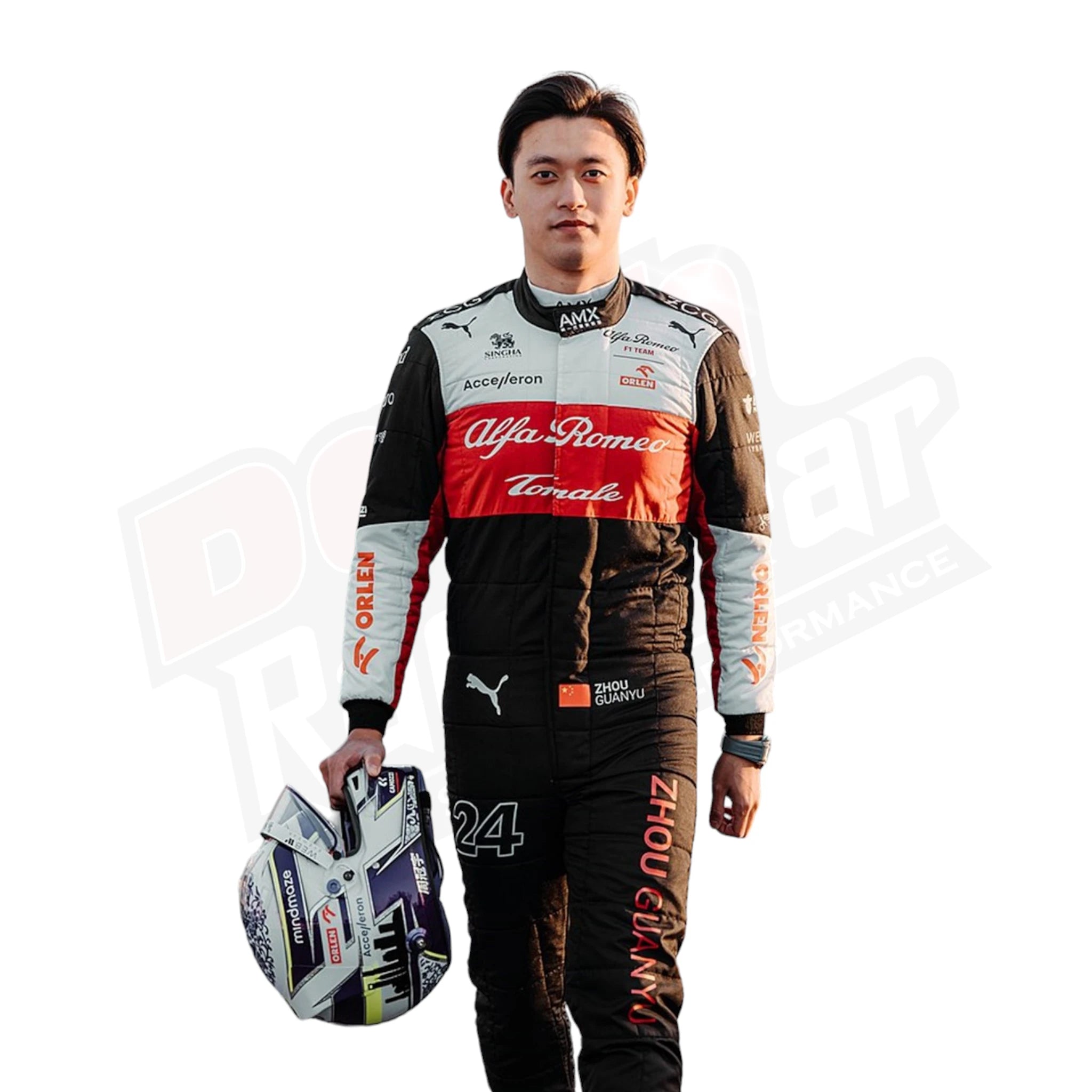 2022 Zhou Guanyu Alfa Romeo F1 Team Race Suit KIDS