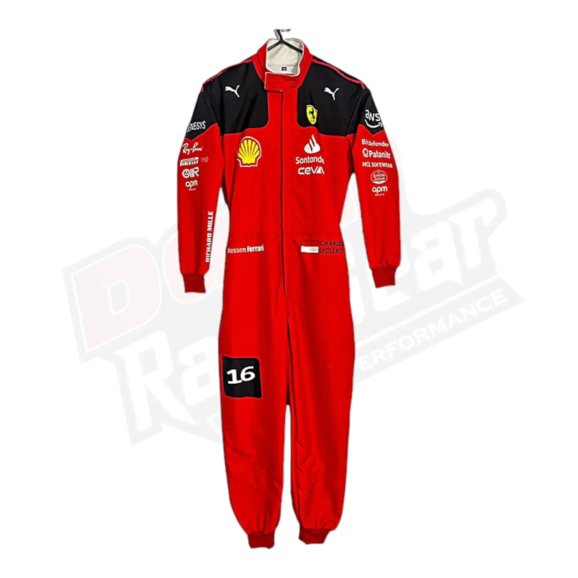 New Charles Leclerc 2023 Race Suit Ferrari F1 KIDS