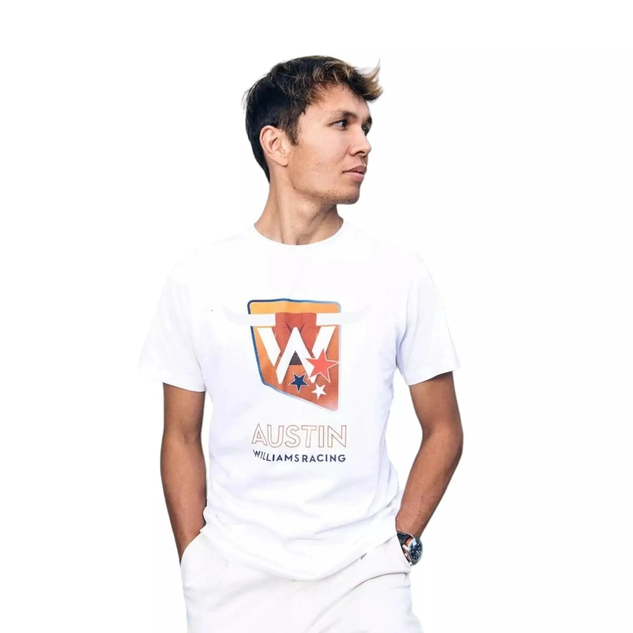 2023 Adult Austin Race T-Shirt White - Dash Racewear