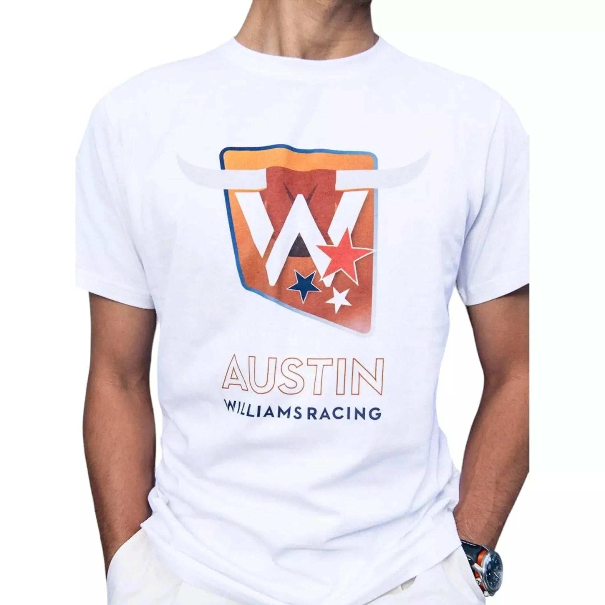 2023 Adult Austin Race T-Shirt White - Dash Racegear