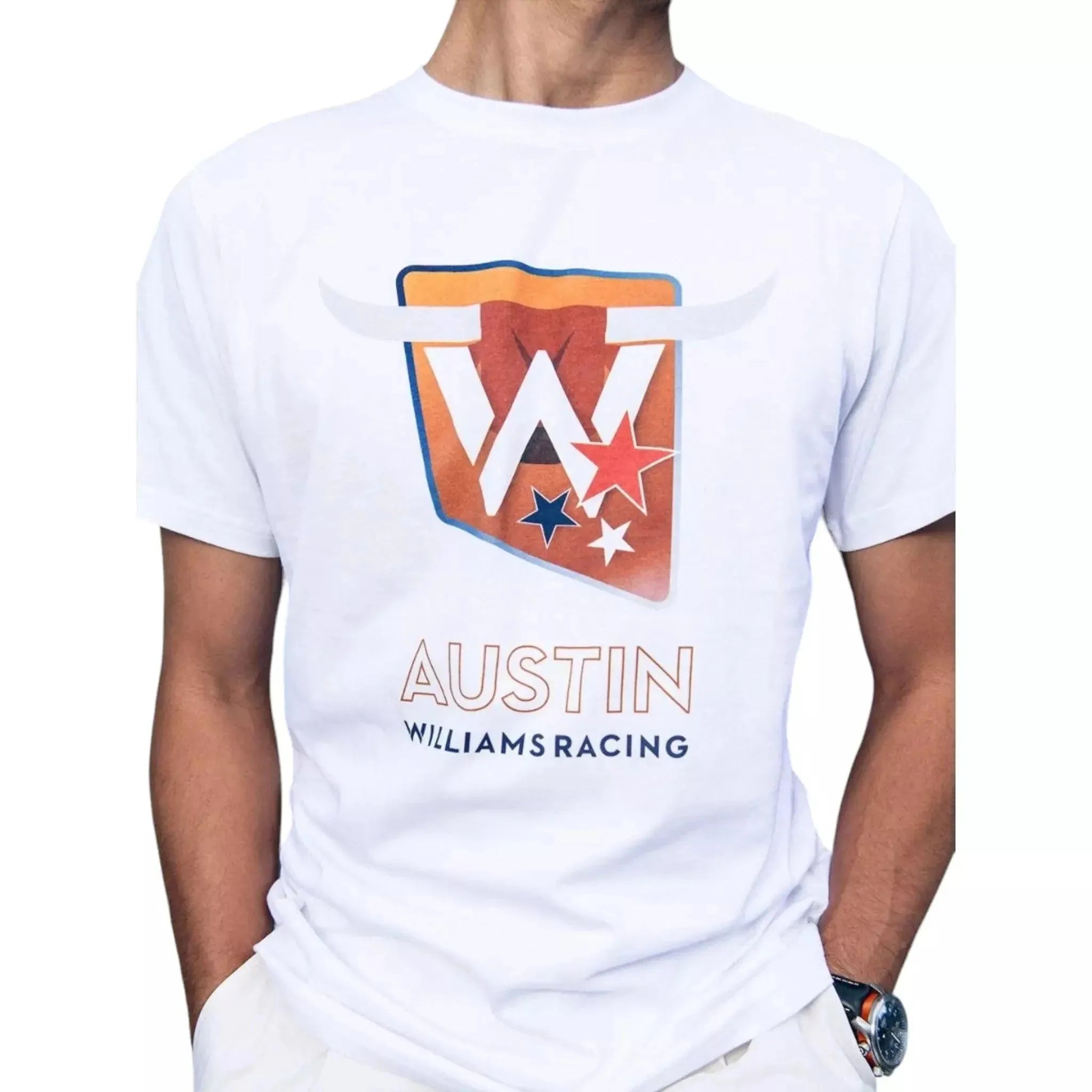 2023 Adult Austin Race T-Shirt White - Dash Racewear