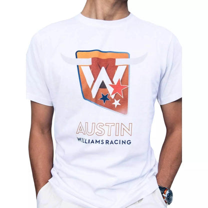 2023 Adult Austin Race T-Shirt White - Dash Racegear