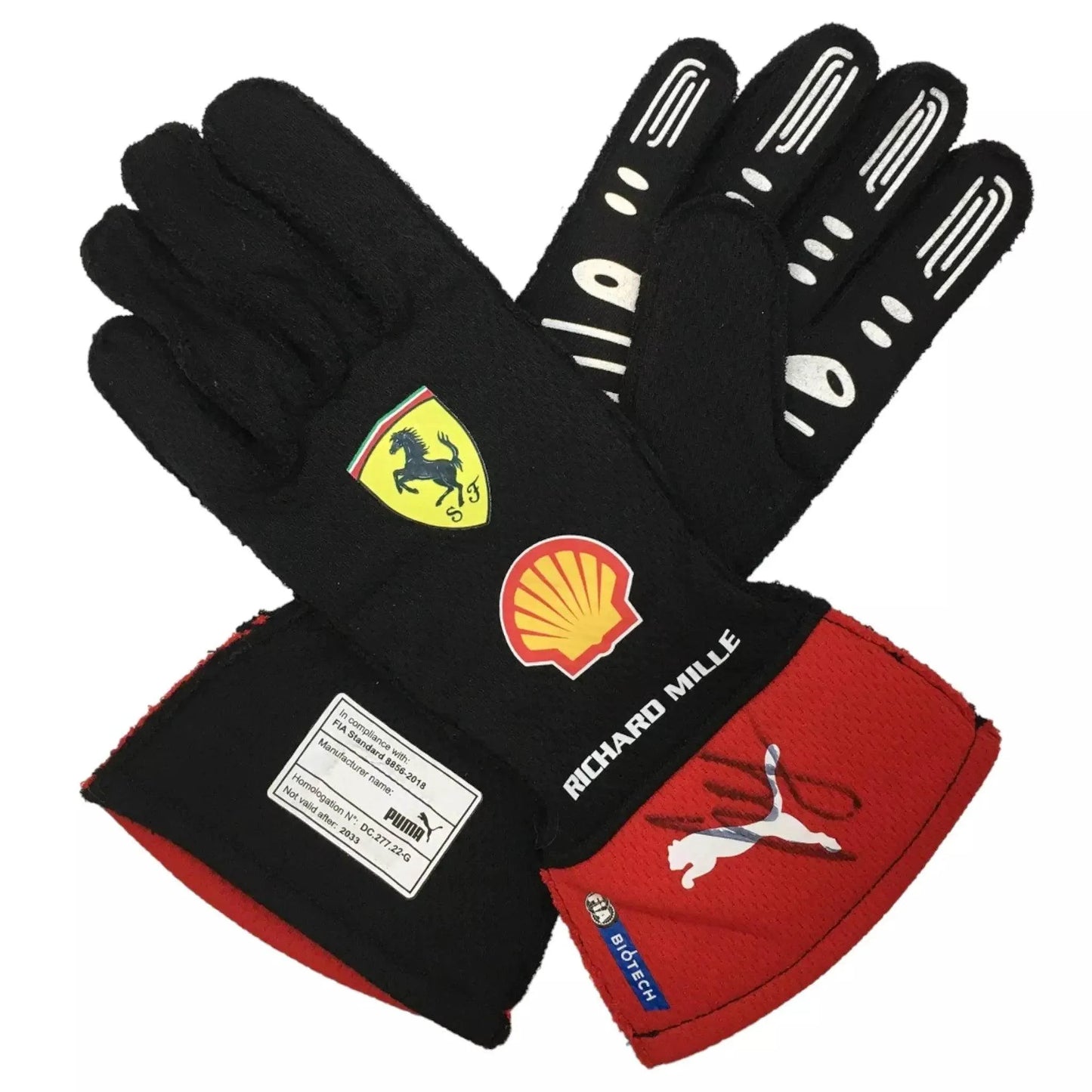 2023 Carlos Sainz Ferrari F1 Race Gloves - Dash Racegear