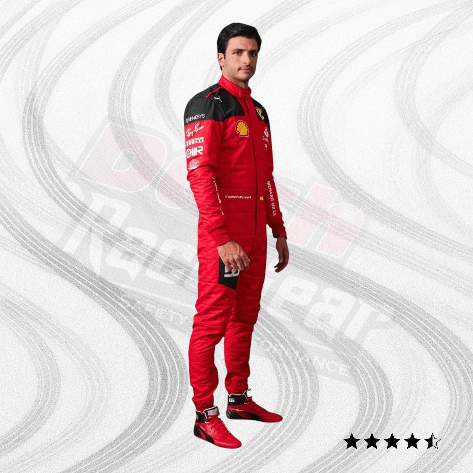 2023 Carlos Sainz Race Scuderia Ferrari F1 Race Suit - Dash Racegear