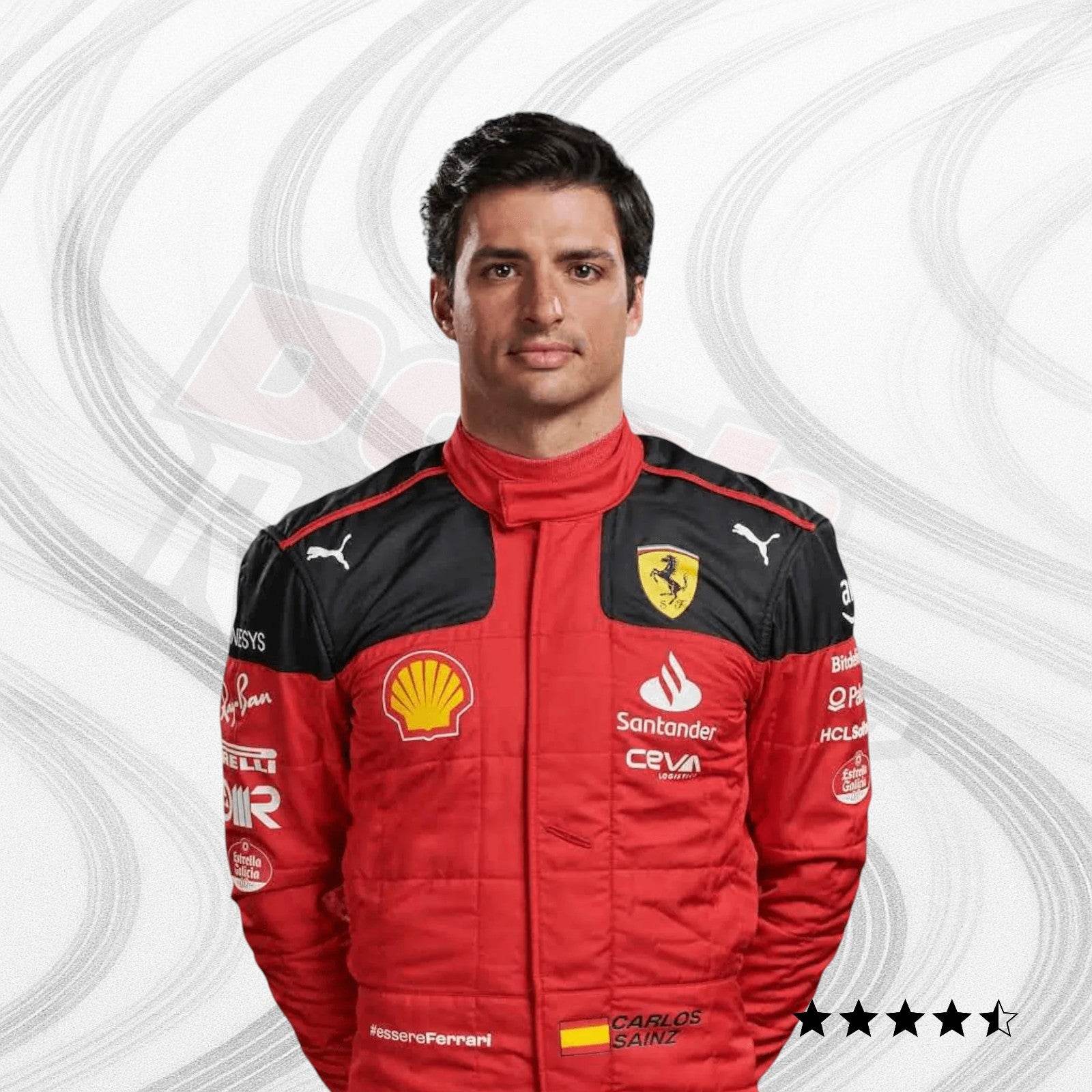 2023 Carlos Sainz Race Scuderia Ferrari F1 Race Suit - Dash Racegear