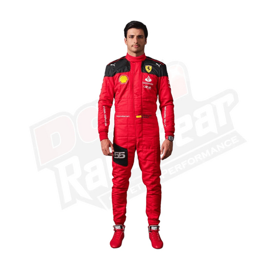 2023 Carlos Sainz Race Scuderia Ferrari F1 Race Suit - Dash Racegear