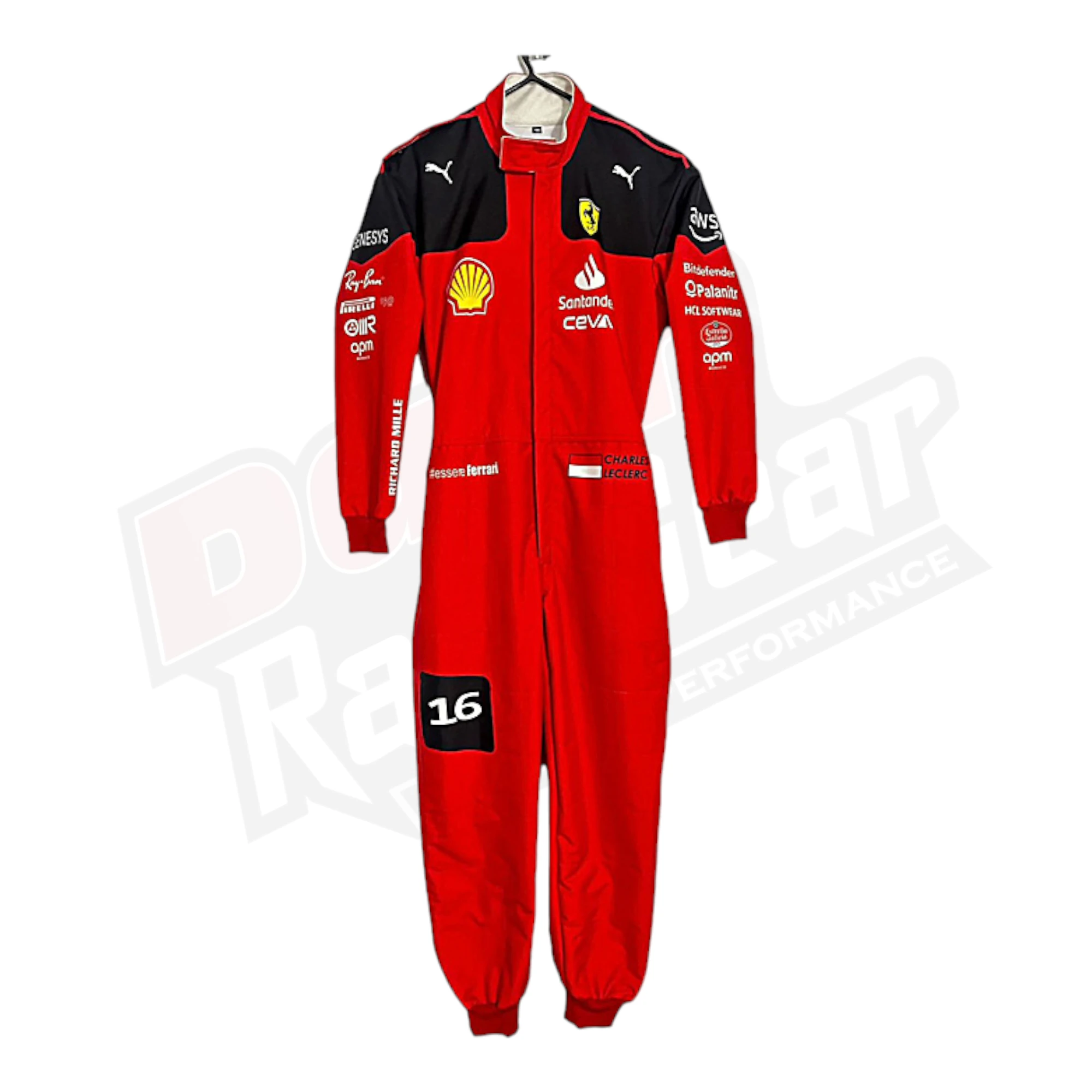 New Charles Leclerc 2023 Race Suit Ferrari F1 KIDS