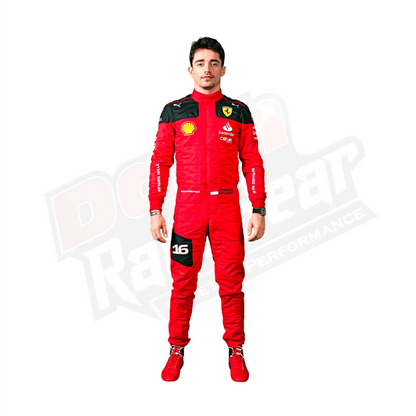 New Charles Leclerc 2023 Race Suit Ferrari F1 - Dash Racegear