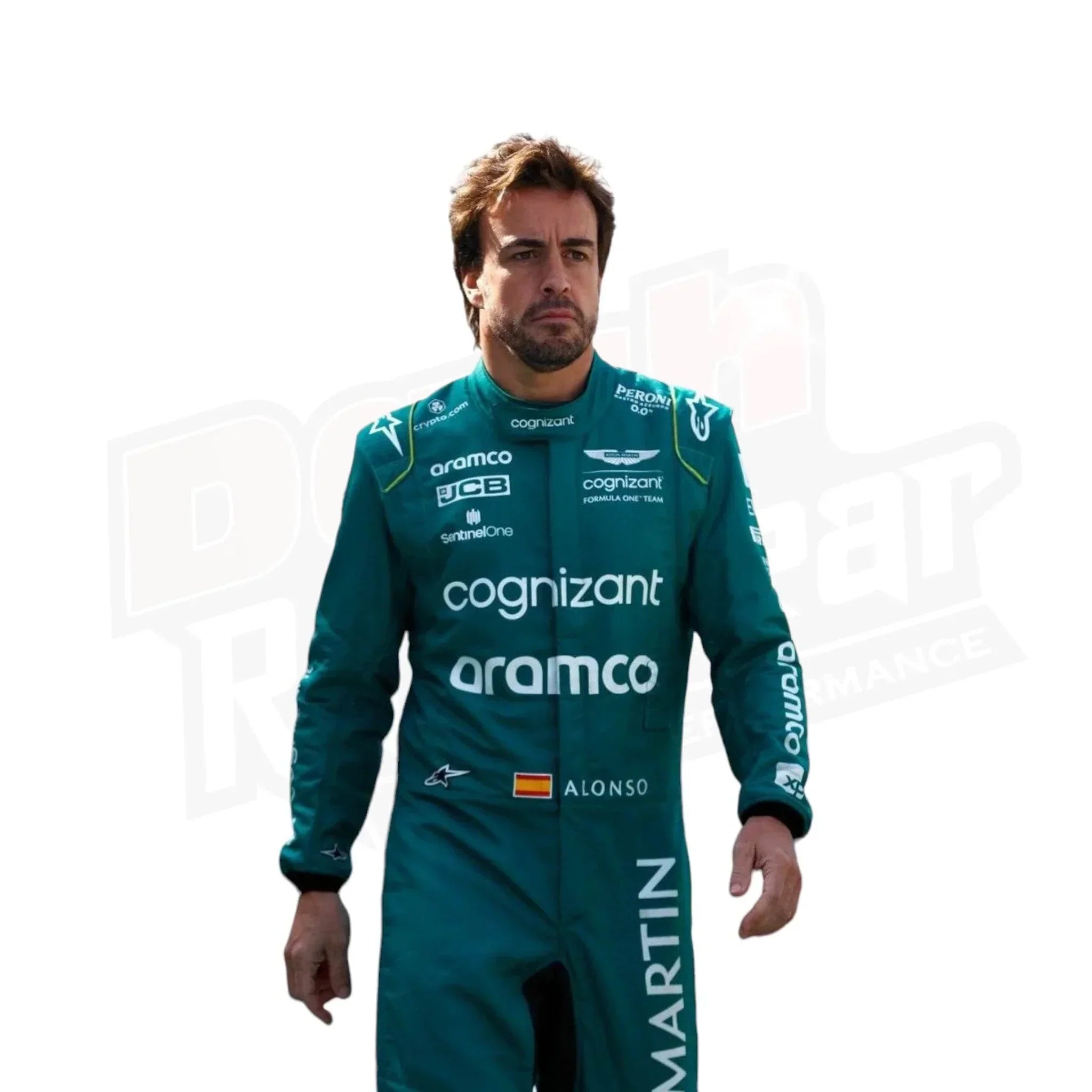 2023 Official Fernando Alonso Aston Martin F1 Race Suit