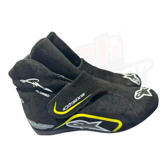 2023 Fernando Alonso Aston Martin F1 Race boots - Dash Racegear