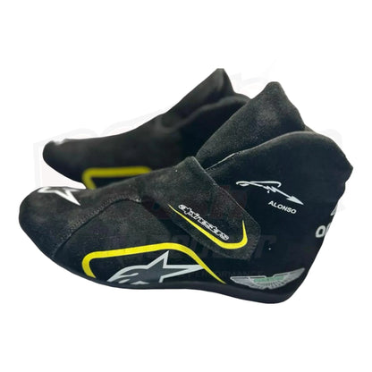 2023 Fernando Alonso Aston Martin F1 Race boots - Dash Racegear