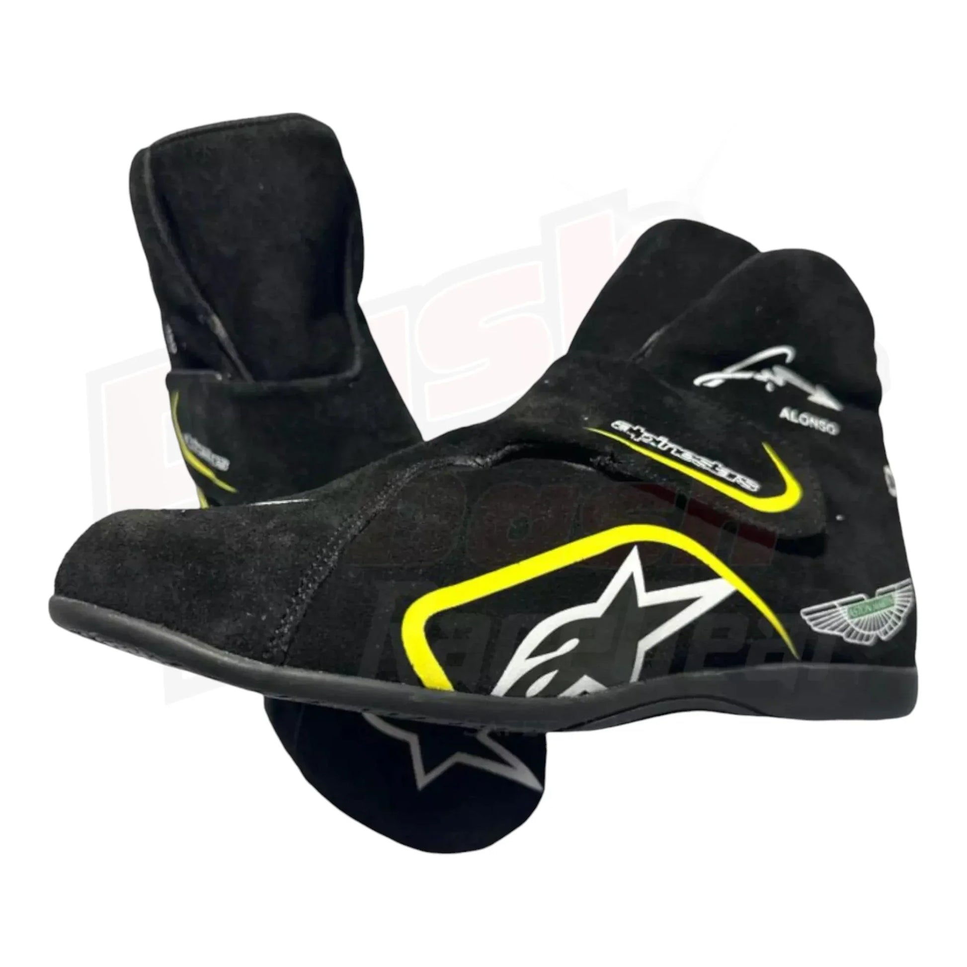 2023 Fernando Alonso Aston Martin F1 Race boots - Dash Racegear