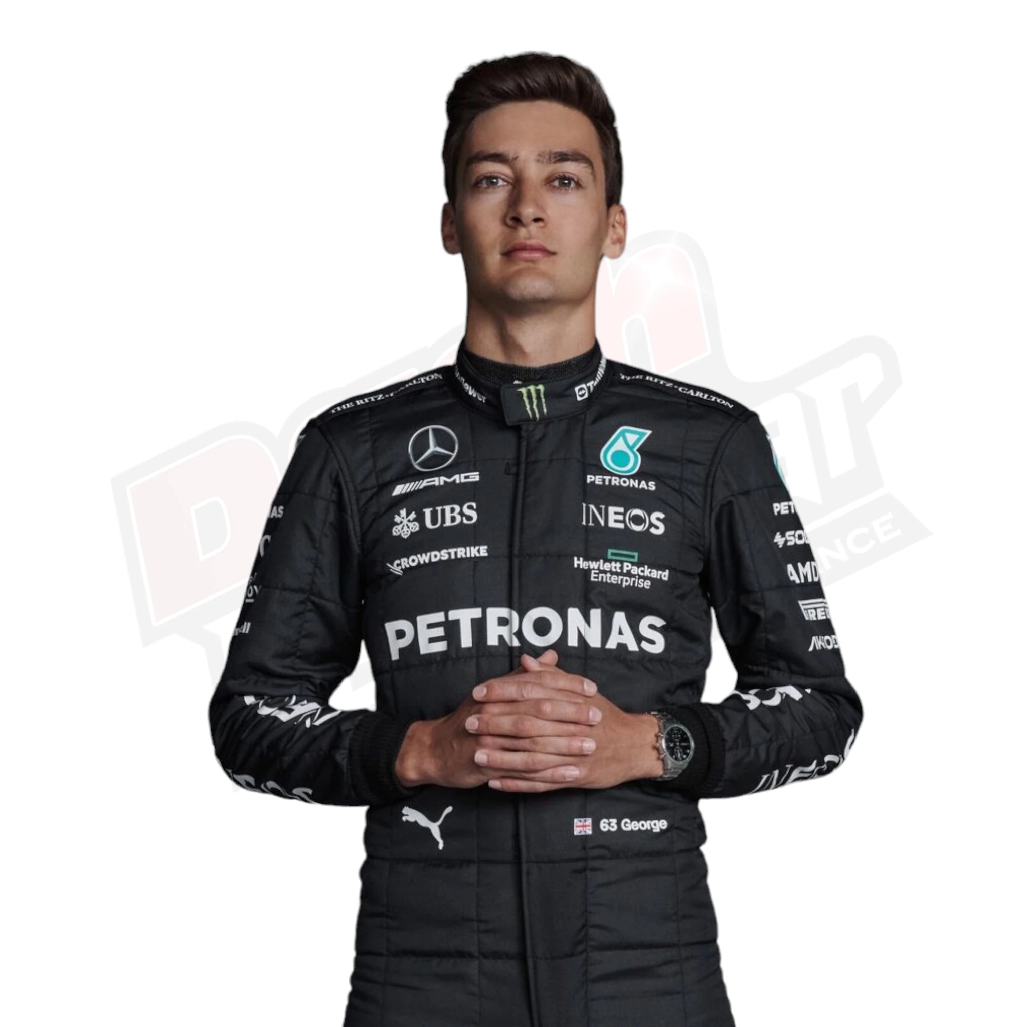 2023 George Russell Mercedes-AMG Petronas F1 Team Replica Race Suit KIDS