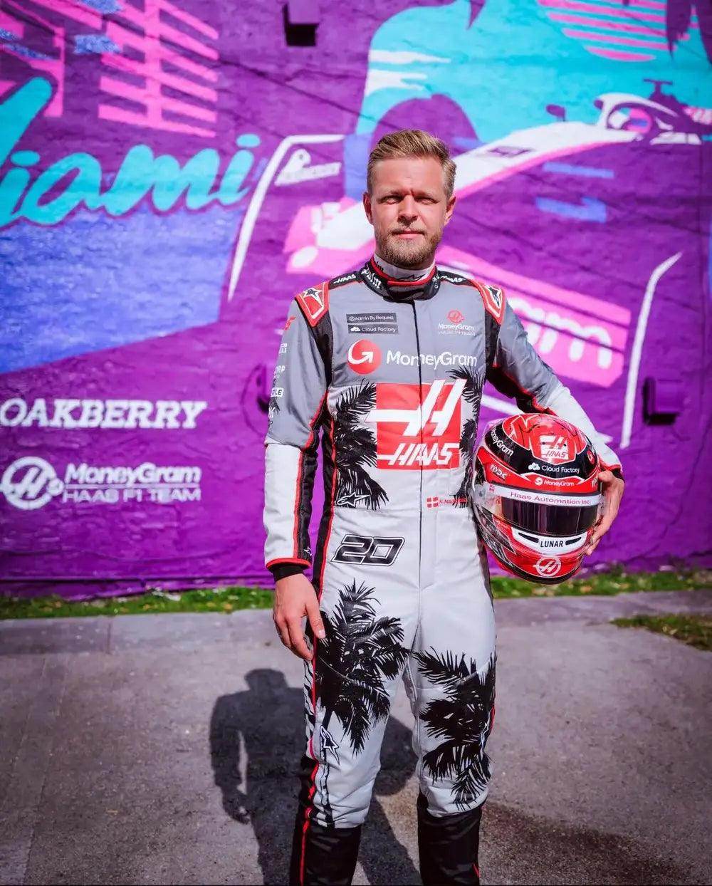 2023 Kevin Magnussen Haas F1 Team Race Suit KIDS - Miami GP - Dash Racegear