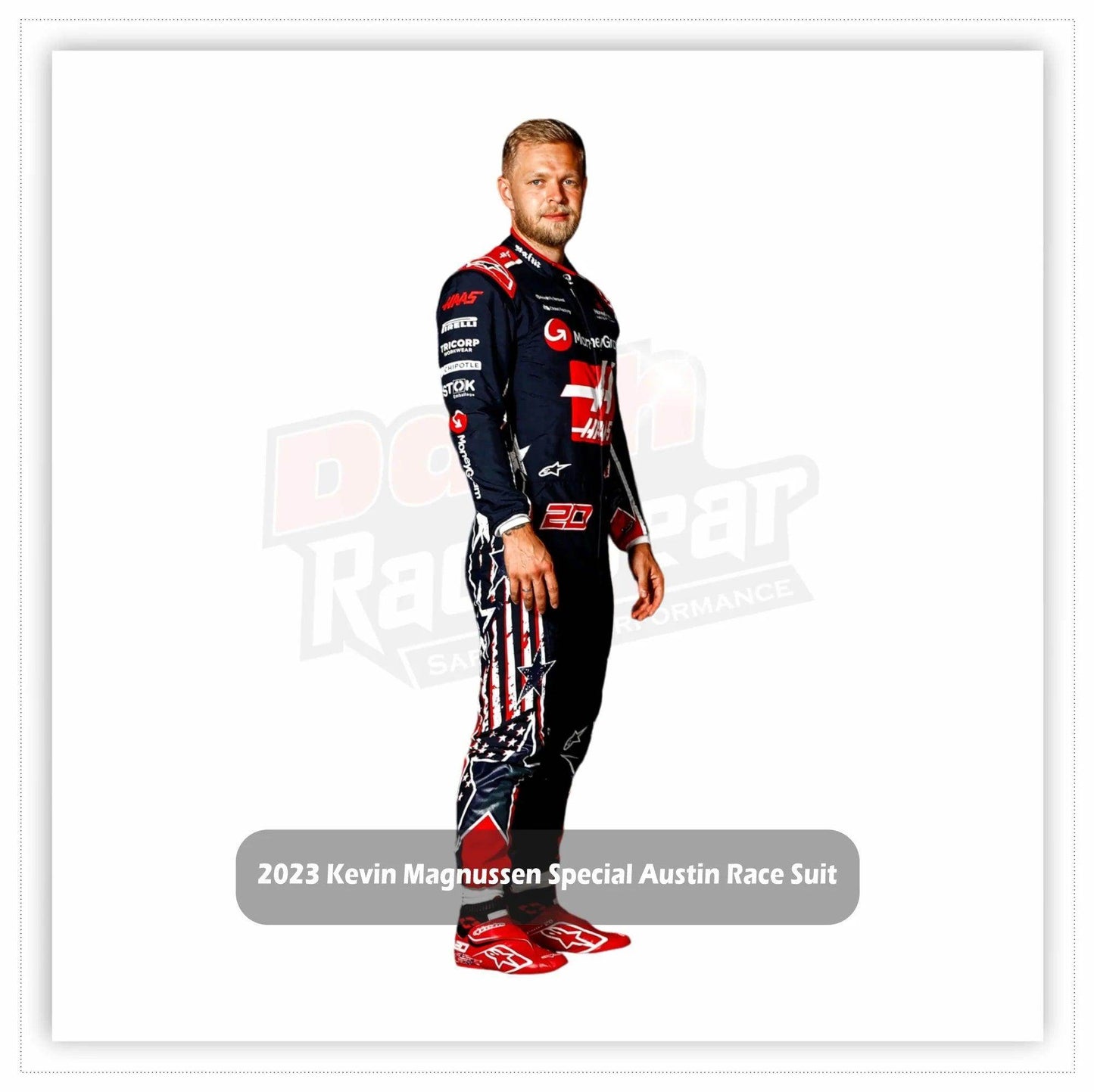 2023 Kevin Magnussen Special Austin Race Suit KIDS - US Grand Prix - Dash Racegear