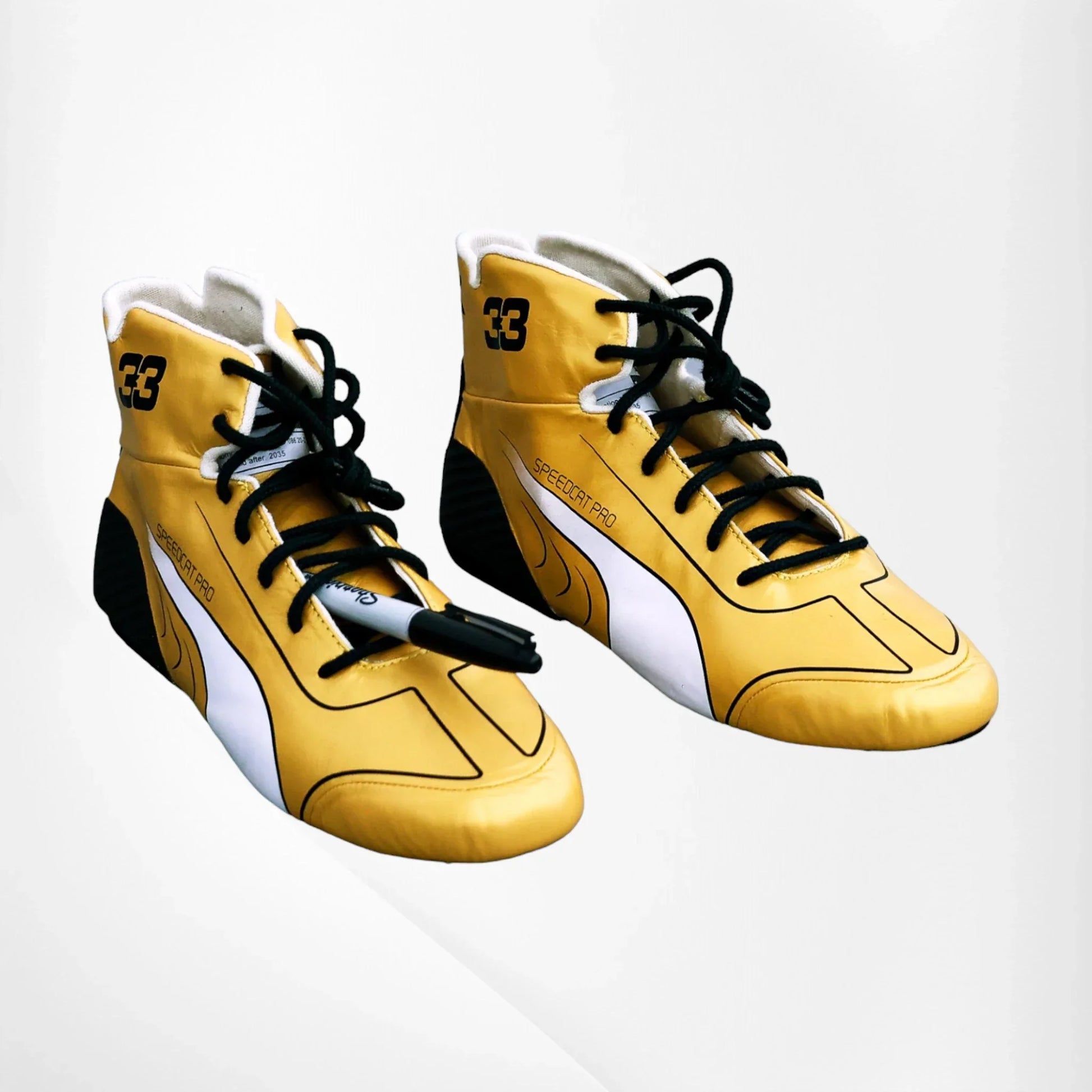 2023 Max Verstappen F1 Golden Race Boots - Dash Racegear