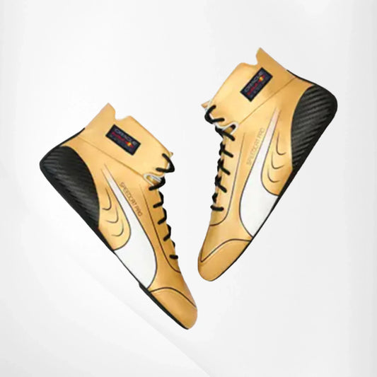 2023 Max Verstappen F1 Golden Race Boots - Dash Racegear
