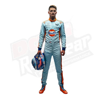 2023 New Alexander Albon Gulf F1 Race Suit Singapore GP