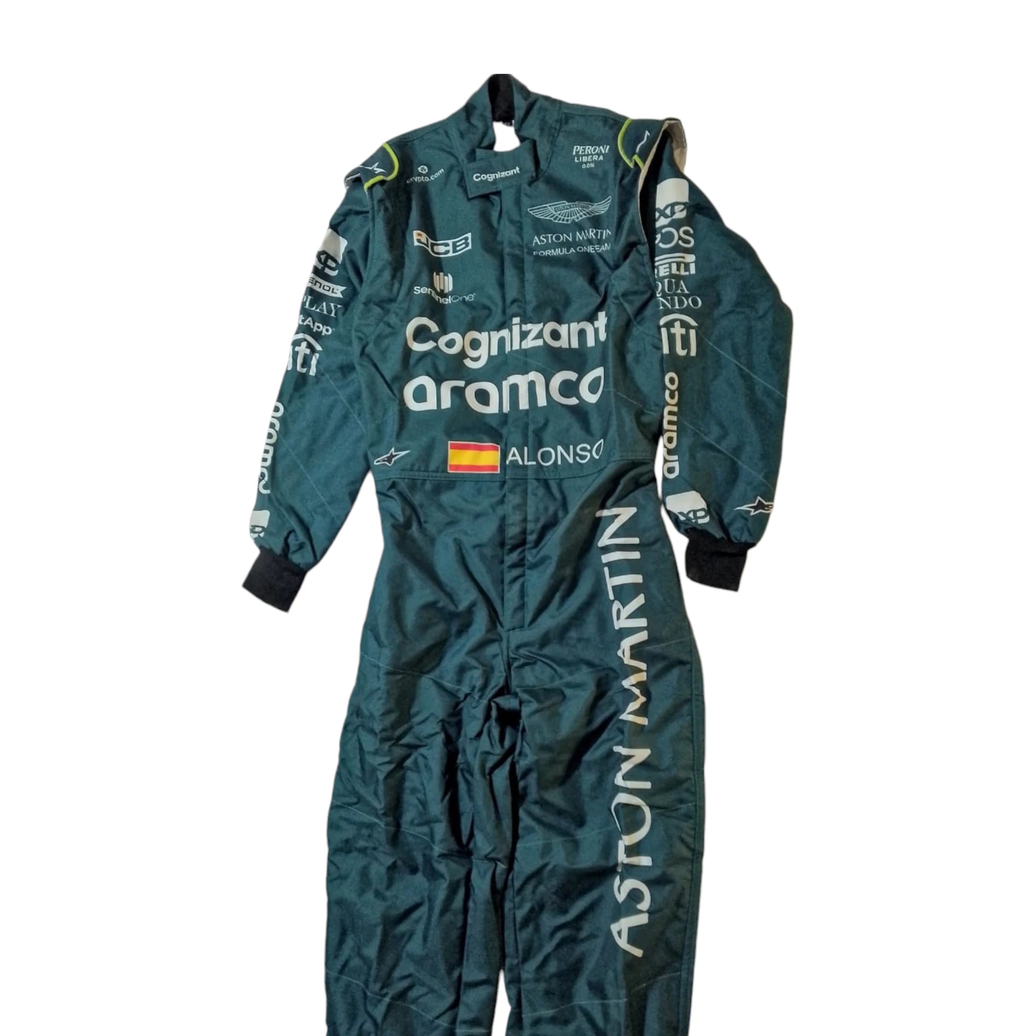 2023 Official Fernando Alonso Aston Martin F1 Race Suit