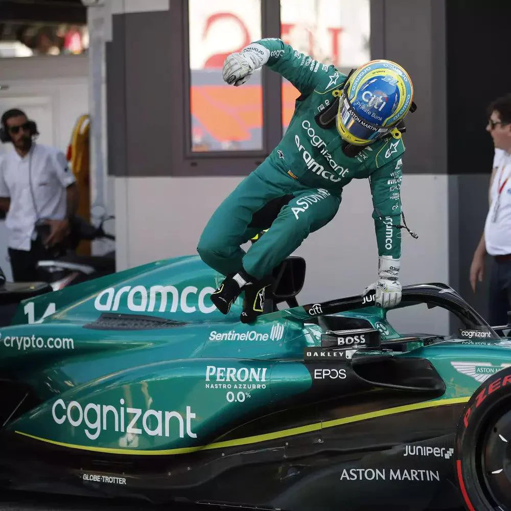 2023 Fernando Alonso Aston Martin F1 Race boots - Dash Racegear