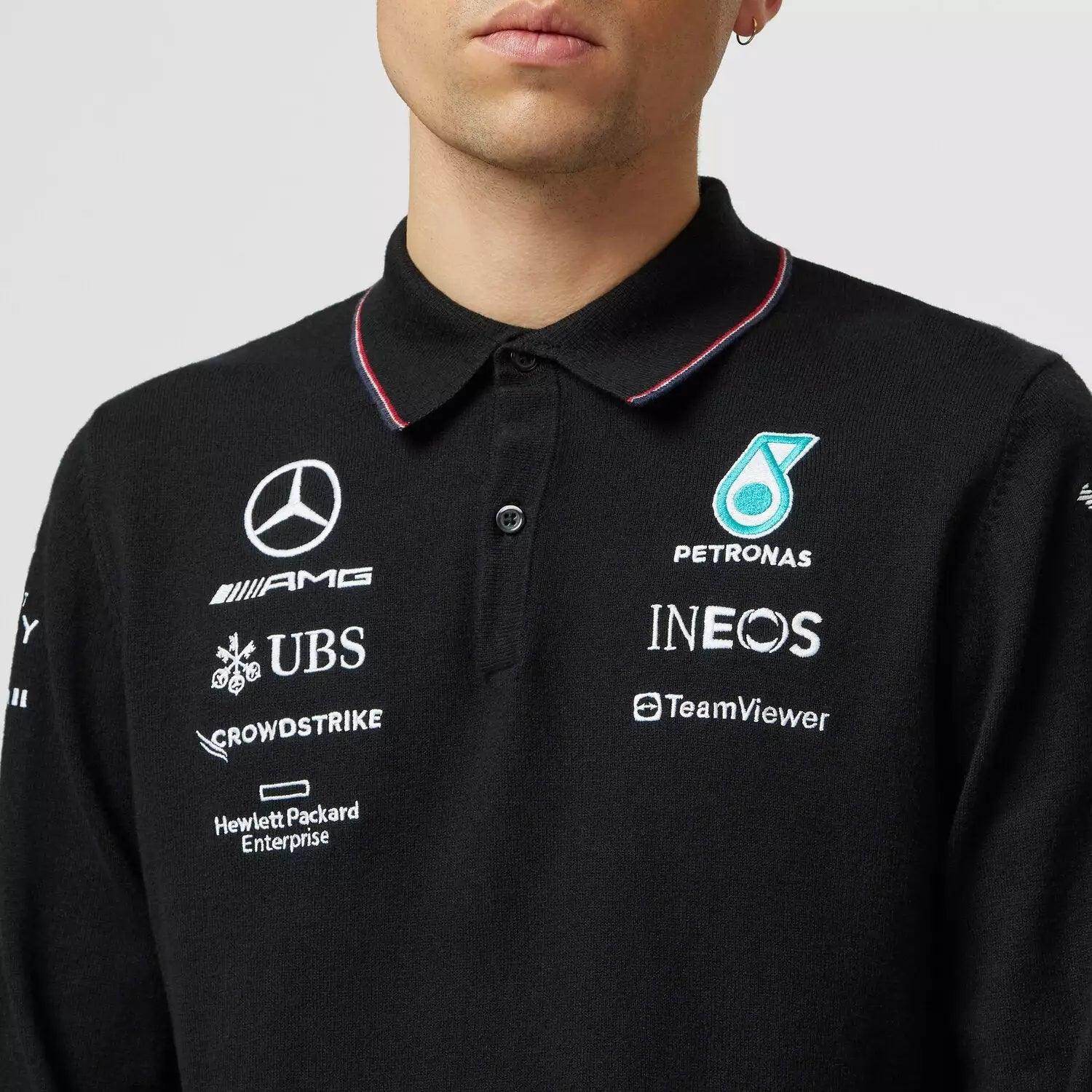 Mercedes-AMG Petronas 2023 Team Longsleeve Polo - Dash Racegear
