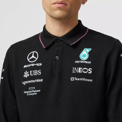Mercedes-AMG Petronas 2023 Team Longsleeve Polo - Dash Racegear