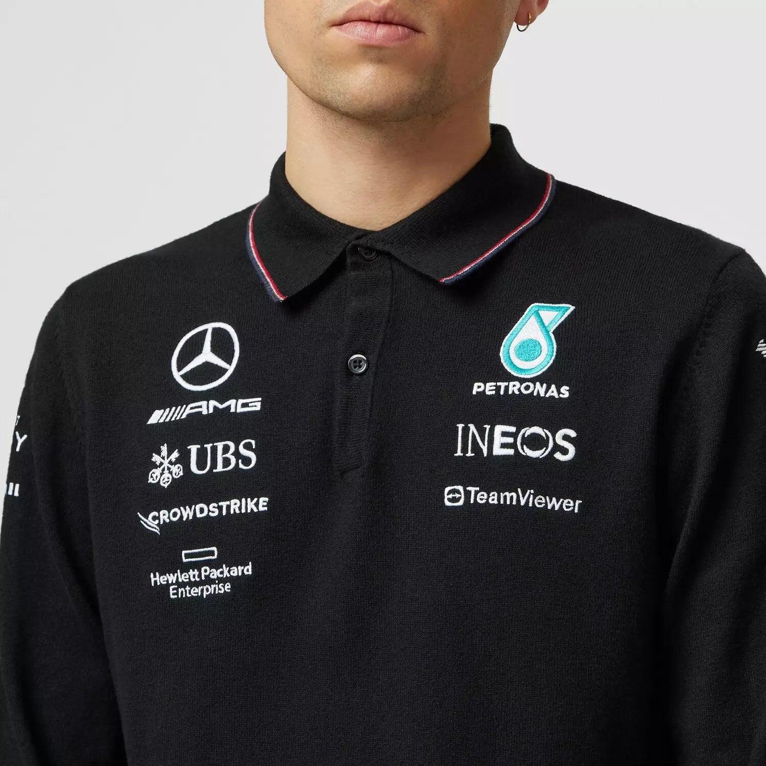 Mercedes-AMG Petronas 2023 Team Longsleeve Polo - Dash Racegear