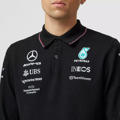 Mercedes-AMG Petronas 2023 Team Longsleeve Polo - Dash Racegear