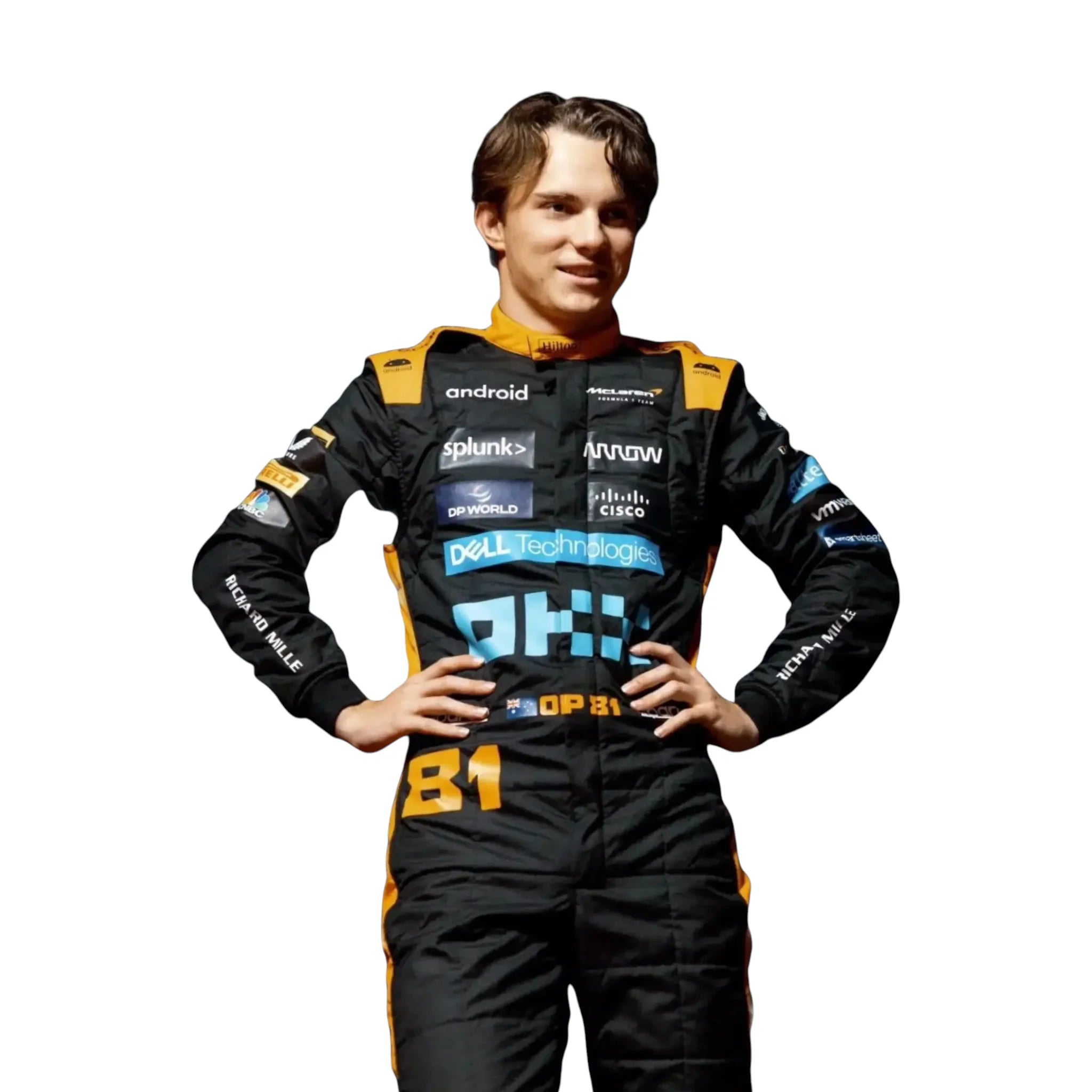 2023 New Oscar Piastri Mclaren F1 Singapore GP Race Suit