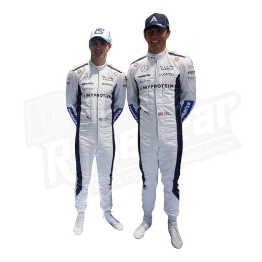 2024 Alex Albon Logan Sargeant Williams F1 Team Race Suit - Dash Racegear