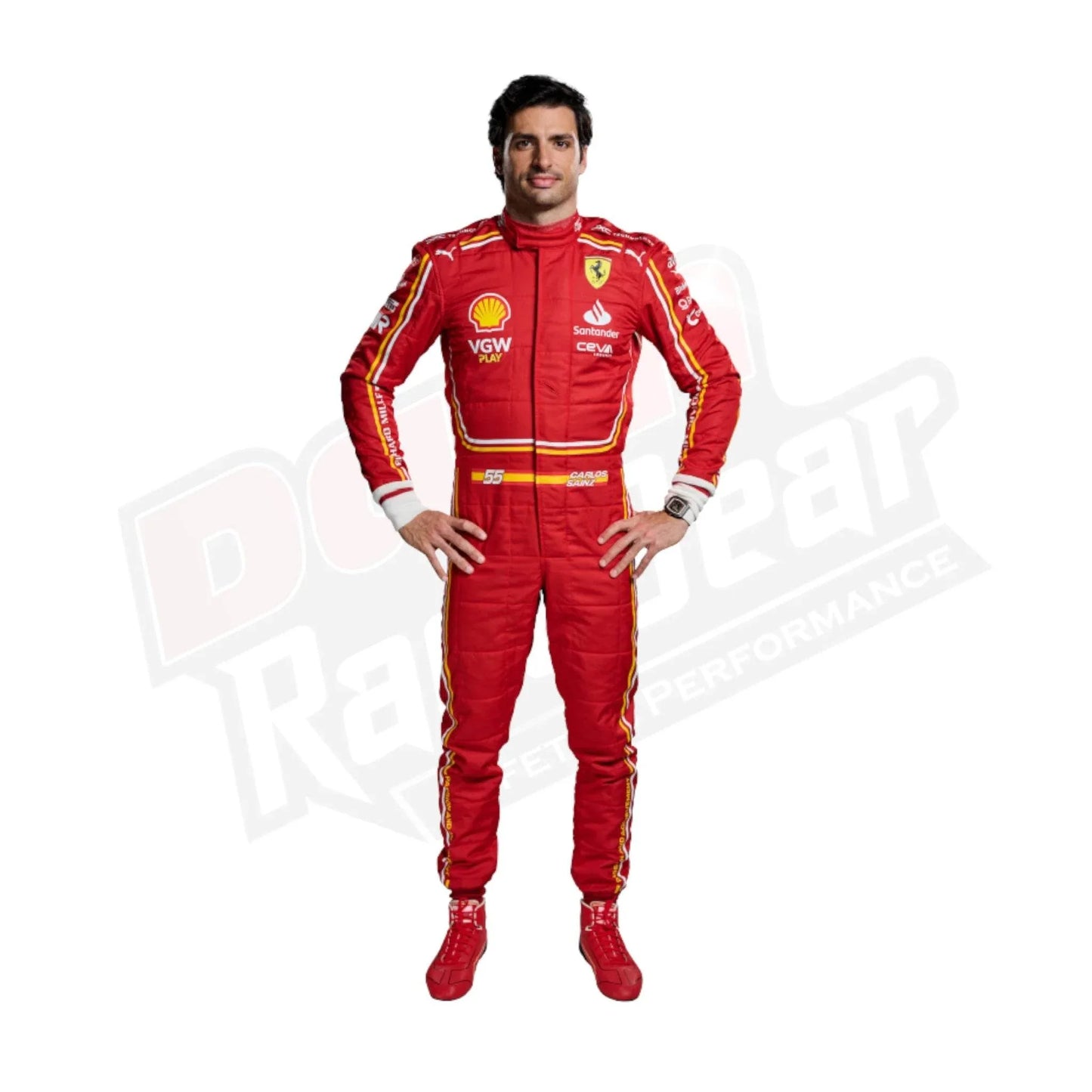 2024 Carlos Sainz Jr. Scuderia Ferrari Race suit New - Dash Racegear