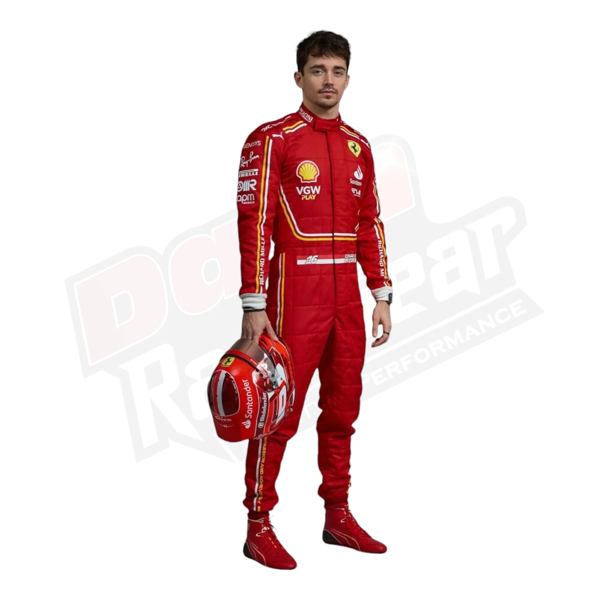 2024 Charles Leclerc Scuderia Ferrari Race suit New KIDS