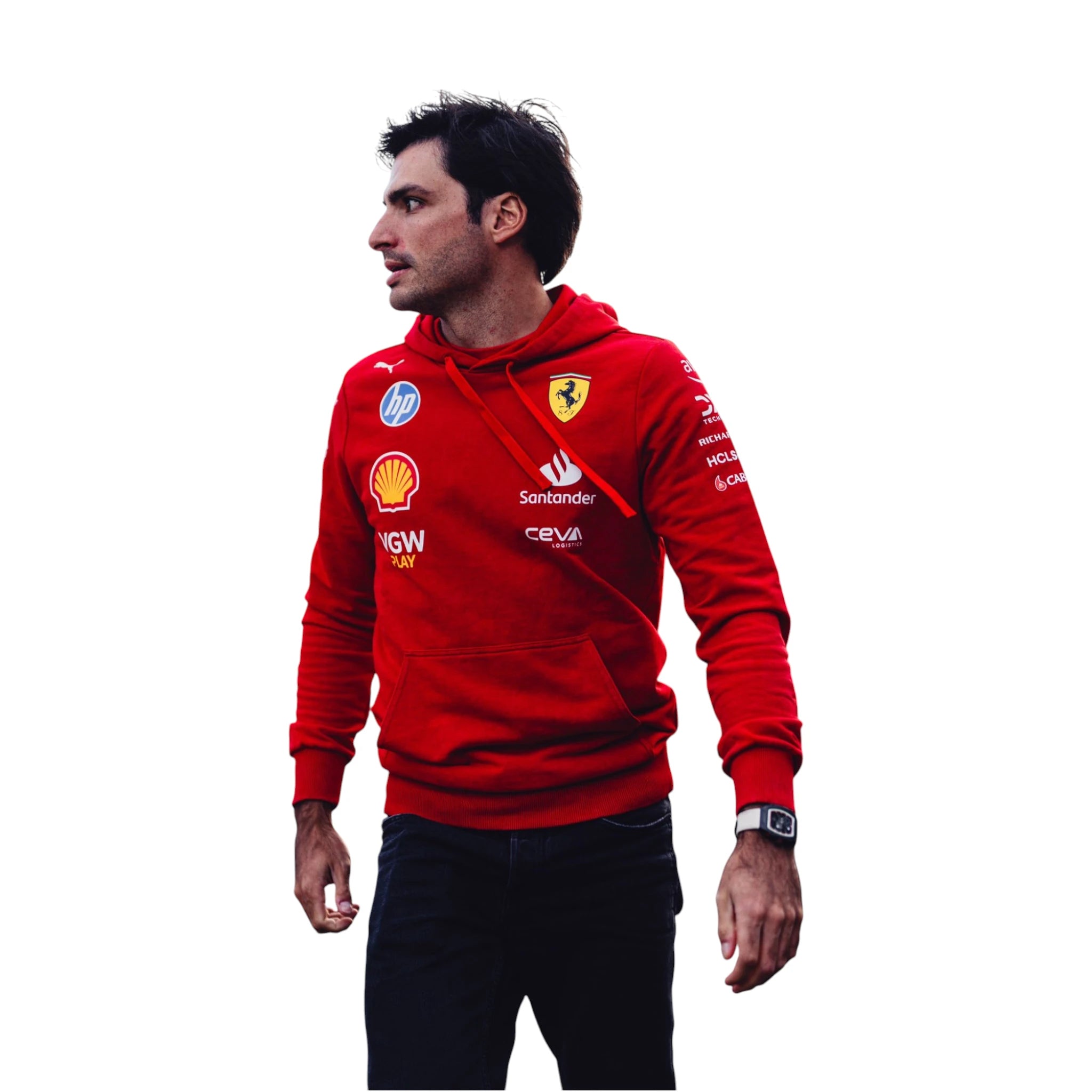 Sweat à capuche Puma de la Scuderia Ferrari Carlos Sainz - Joshua Vides