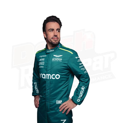 2024 Fernando Alonso Aston Martin F1 Team Race Suit - Dash Racegear