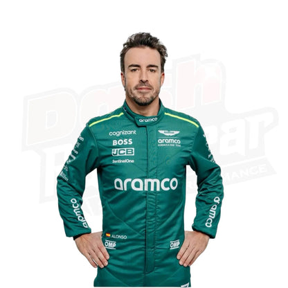 2024 Aston Martin Fernando Alonso Lance Stroll F1 Team Race Suit - Dash Racegear