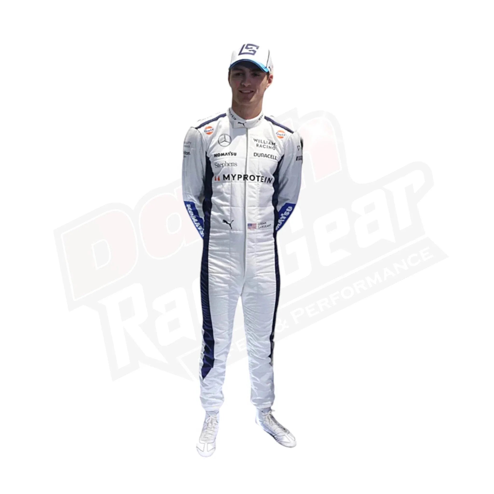 2024 Alex Albon Logan Sargeant Williams F1 Team Race Suit - Dash Racegear Store