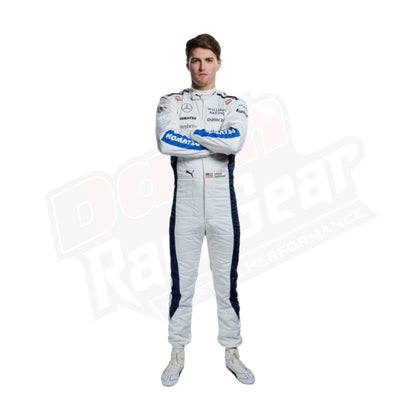 2024 Alex Albon Logan Sargeant Williams F1 Team Race Suit - Dash Racegear