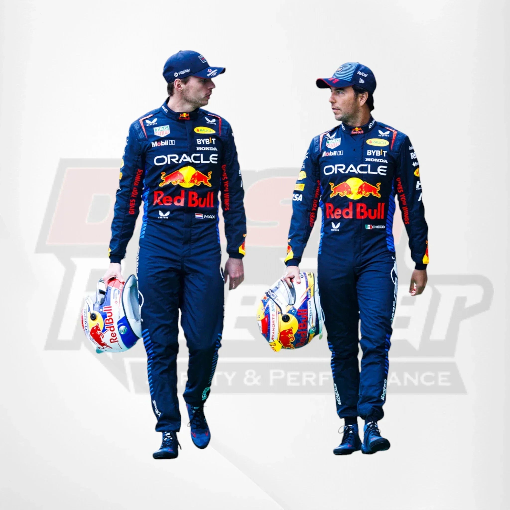 2024 Max Verstappen Sergio Perez F1 Team Race Suit Sparco