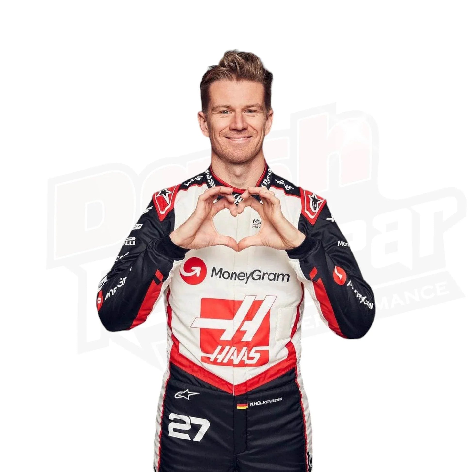 2024 Kevin Magnussen Nico Hulkenberg Haas F1 Team Race Suit - Dash Racegear