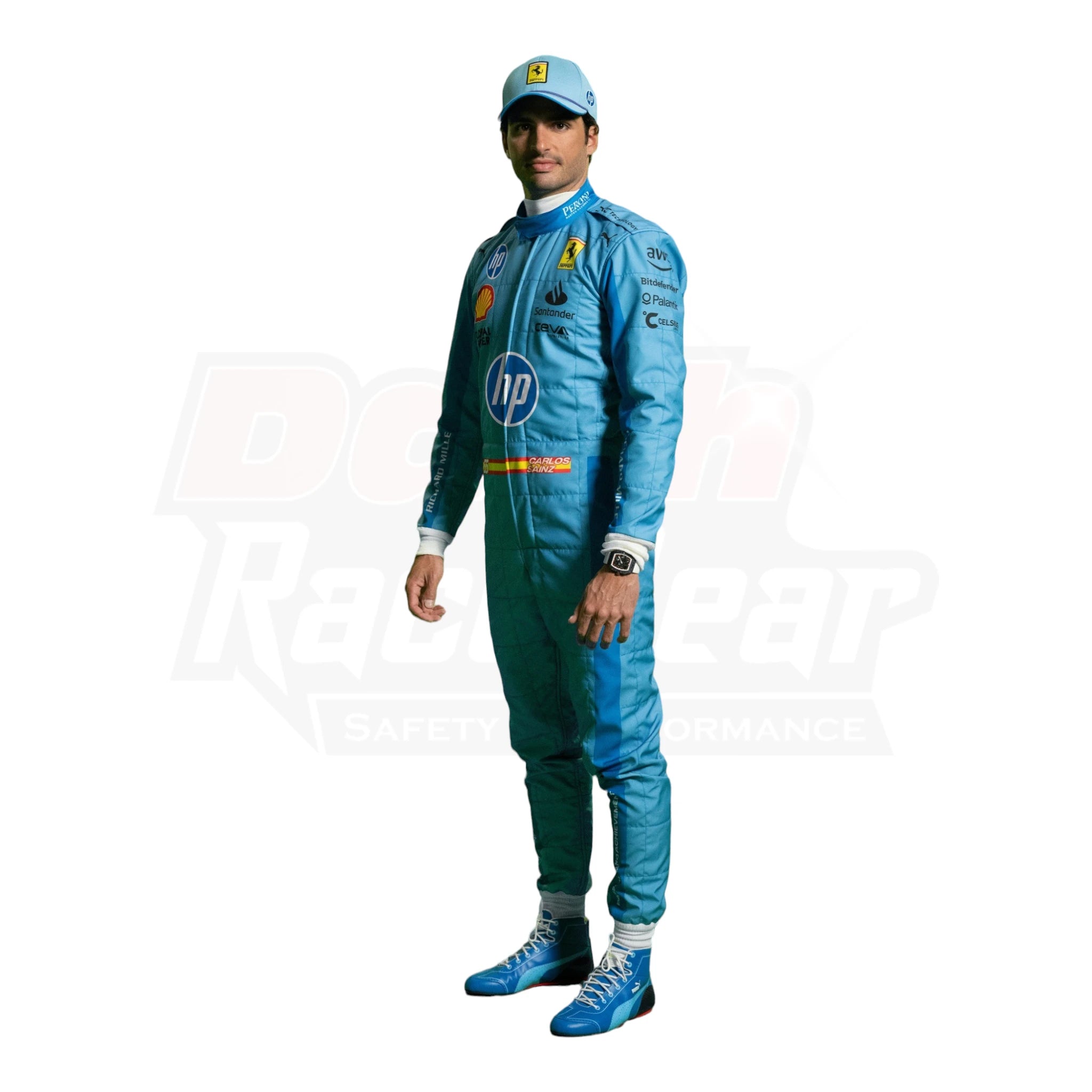 2024 Scuderia Ferrari HP Miami Grand Prix F1 Race Suit KIDS